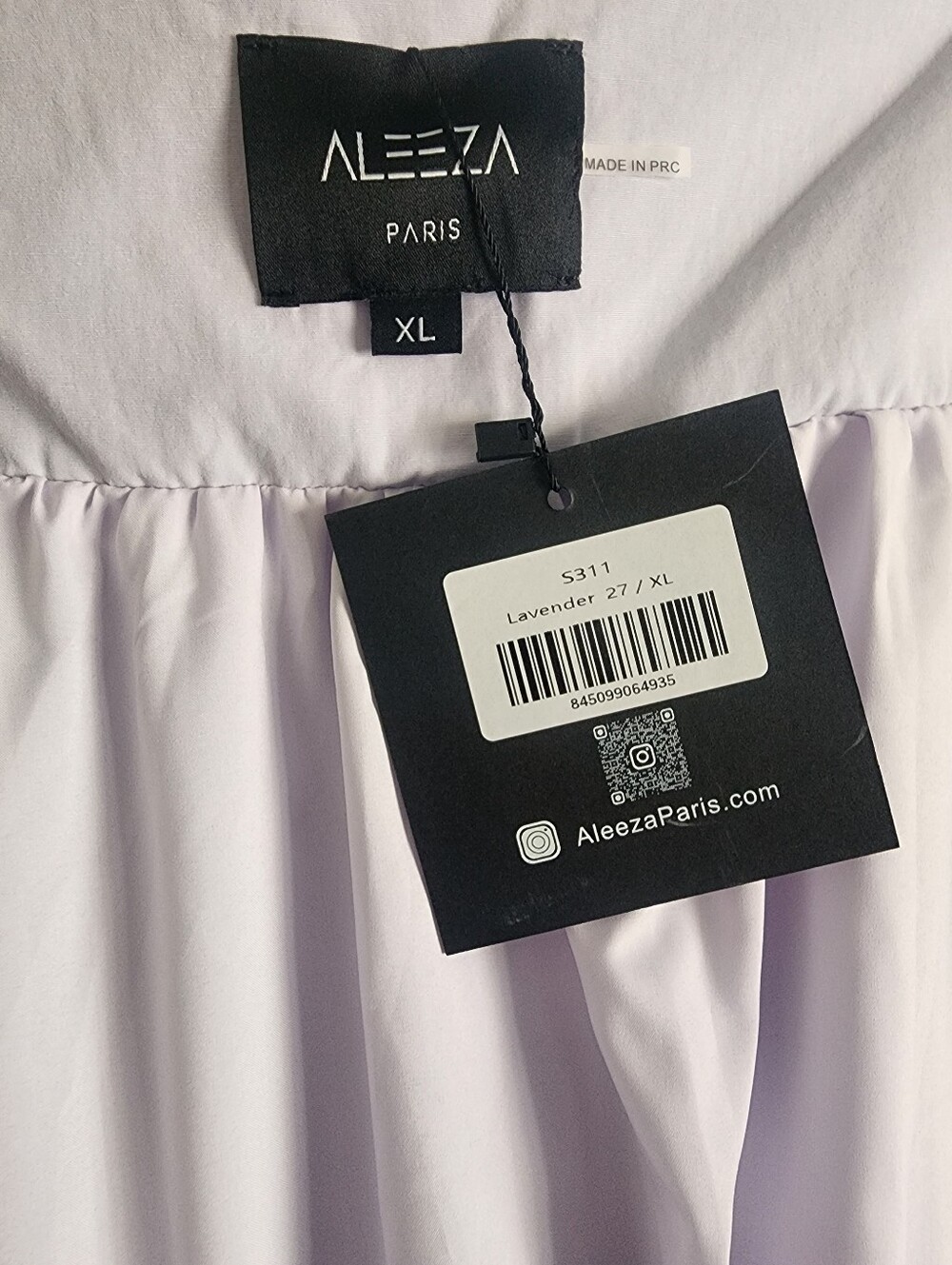 NWT Bubble Hem Midi Skirt Lavender High Waist Voluminous Puff Aleeza Paris XL - Picture 11 of 13
